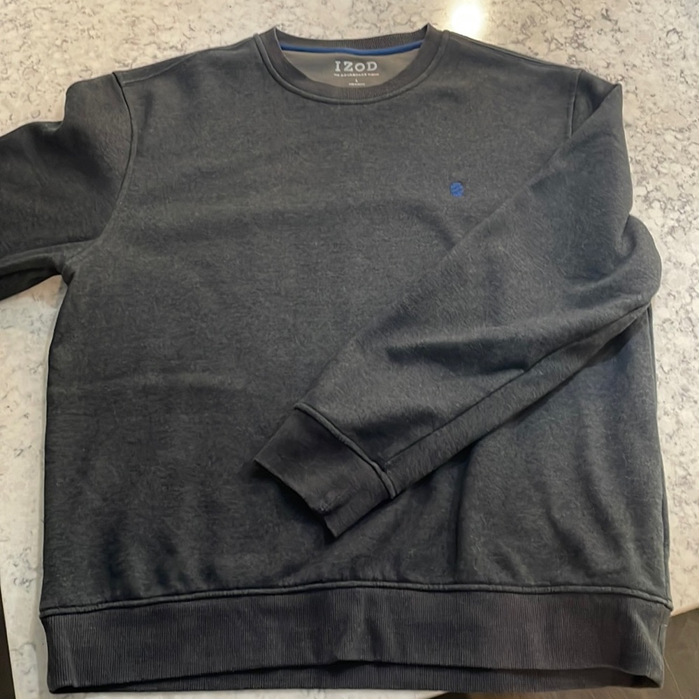 Izod sweatshirt, L, dark grey